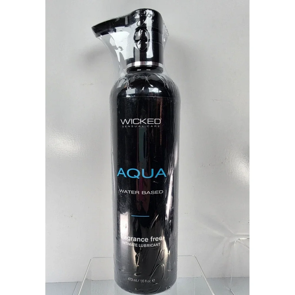 Wicked Sensual Care Aqua Water Based Lubricant Fragrance Free 16oz Pump Bottle